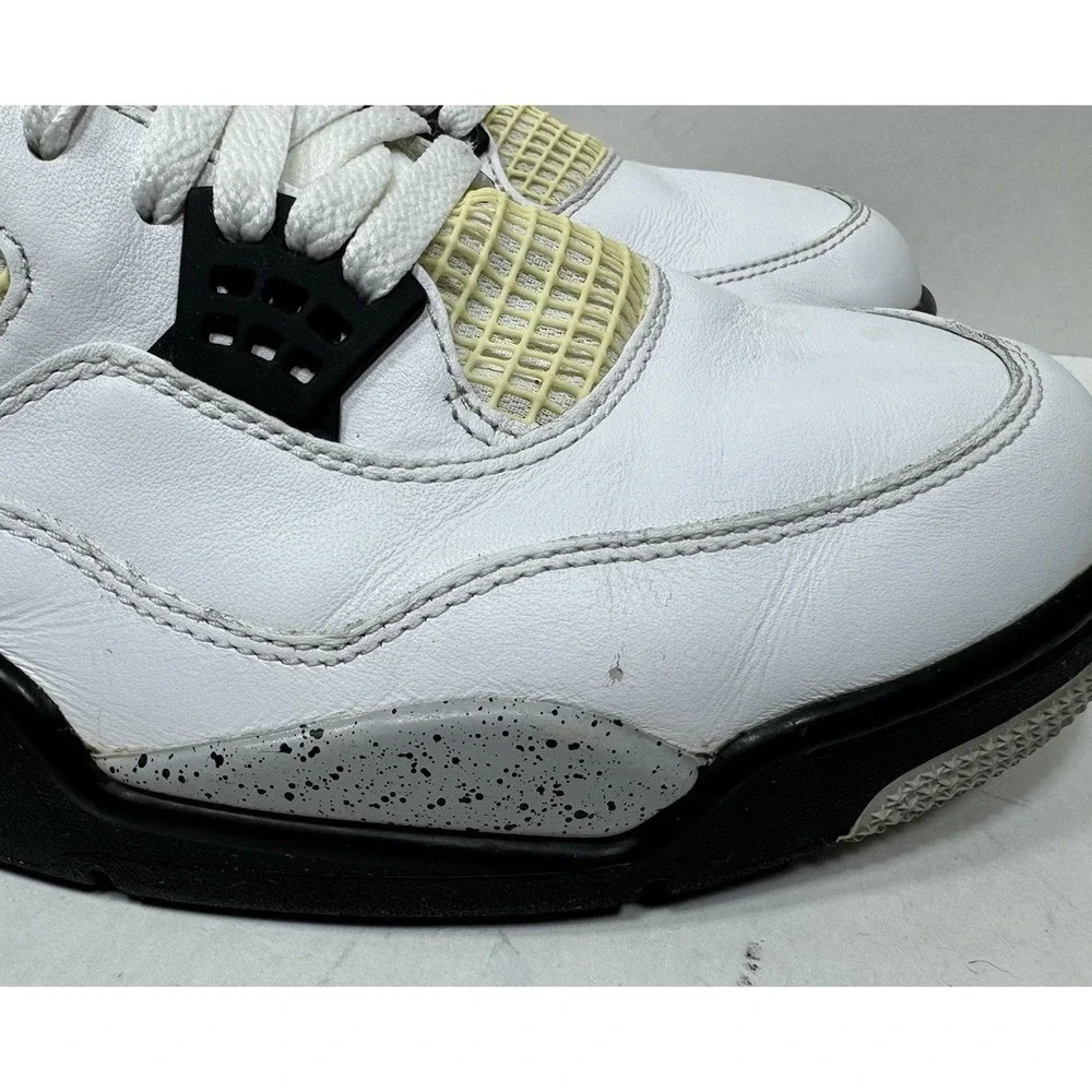 Nike Air‎ Jordan 4 IV Retro White Cement Gray 2016 840606-192 Og Men's Size 14